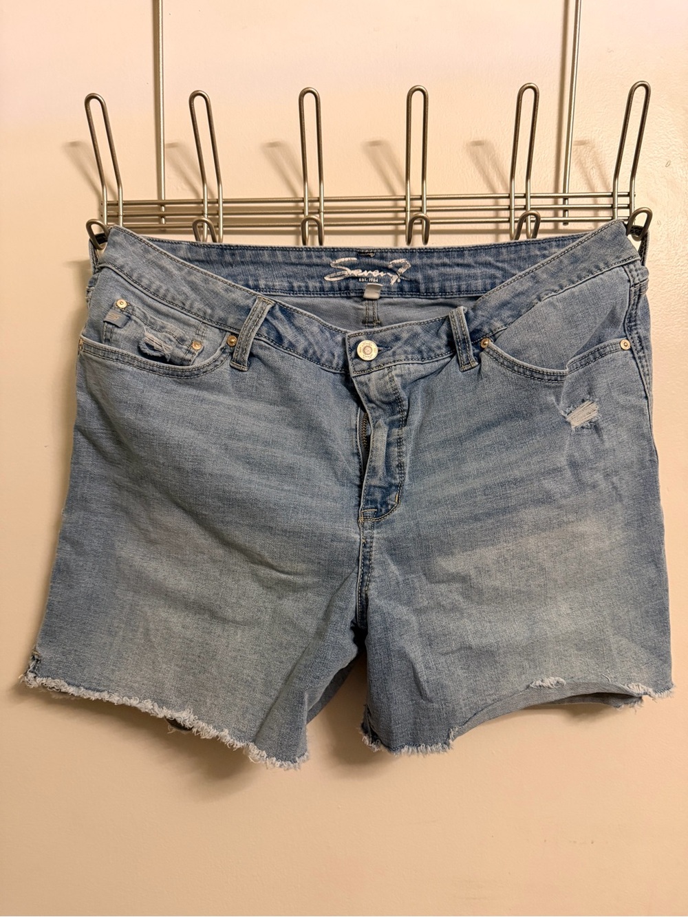 Light Wash Denim Women’s Shorts - Blue